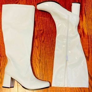 Tall White Boots